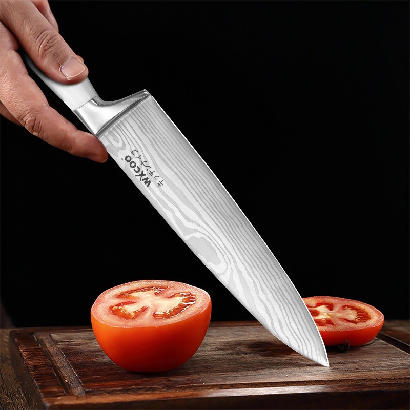 12-Piece Stainless Steel Knife Set for Kitchen Cooking and Outdoor Camping