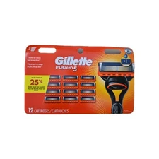 Gillette Fusion 5 Razor Blades - 12 Cartridges