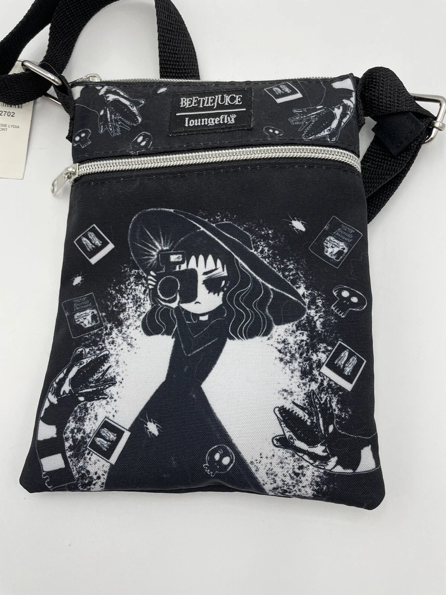 Rare Loungefly Beetlejuice Lydia My Life Is A Dark Room Mini Crossbody Bag NWT