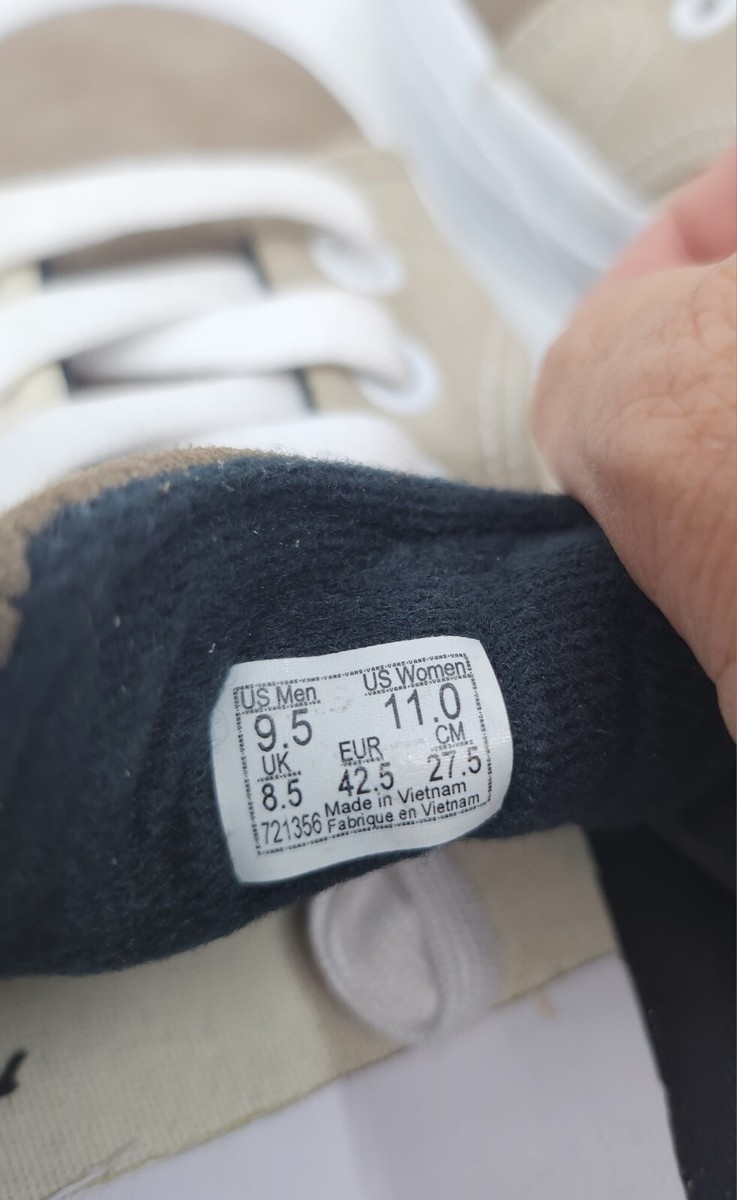 VANS Vault OG Lampin LX Suede Cafe Latte Size 9.5 Beige 721356 New