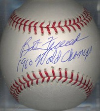 Bob Friend 1960 Pittsburgh Pirates Champs Autographed Signed OML Baseball COA