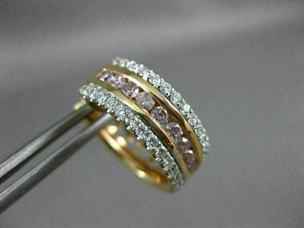 FILA ORECCHINI HUGGIE ESTATE 1 54 CT DIAMANTI BIANCHI E ROSA ORO ROSA 18KT 3D 3 FILE CUORE