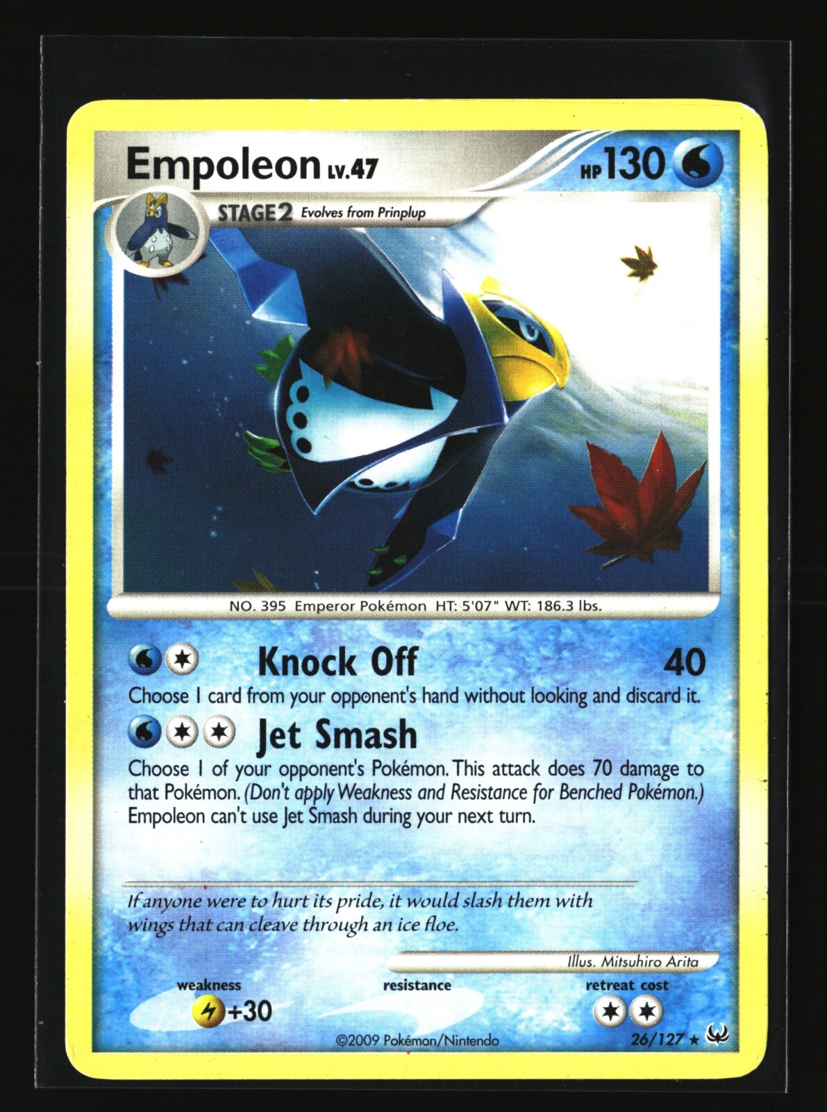 Pokemon EMPOLEON 26/127 Rare (2009 Platinum) NM/Near Mint