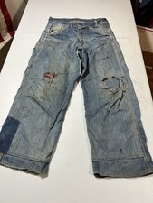 Vintage Men s Red Ball Denim  Jeans Distresse...