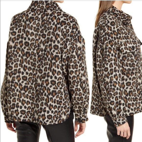 Vero Moda Vmleony Leopard Print Long Sleeve Jacket Size XS | eBay