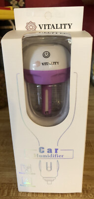 Vitality CAR HUMIDIFIER/ AIR DIFFUSER AND AROMATHERAPY NEW IN BOX