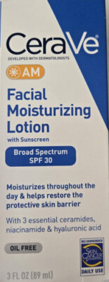 (5) CeraVe AM Facial Moisturizing Lotion with SPF 30 Oil-Free 3 OZ NEW Exp 2027