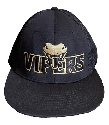 Vipers Snapback Black Size PTS 20M sm-md small medium Richardson