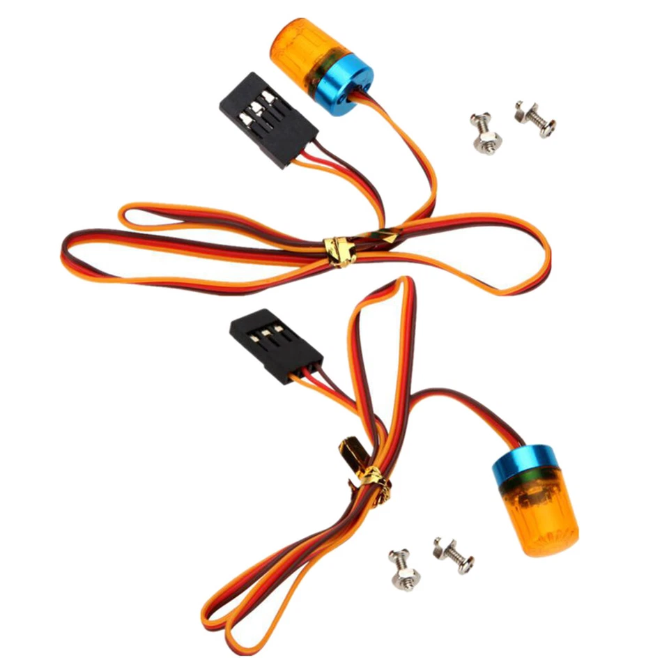 Universal RC Rotierendes LED Polizei Blinklicht für RC Auto Crawler Gelb - Bild 2 von 4