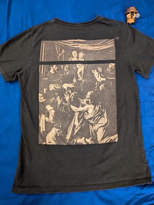 Off-White Off-White SS20 Caravaggio Square print Shirt Size Small