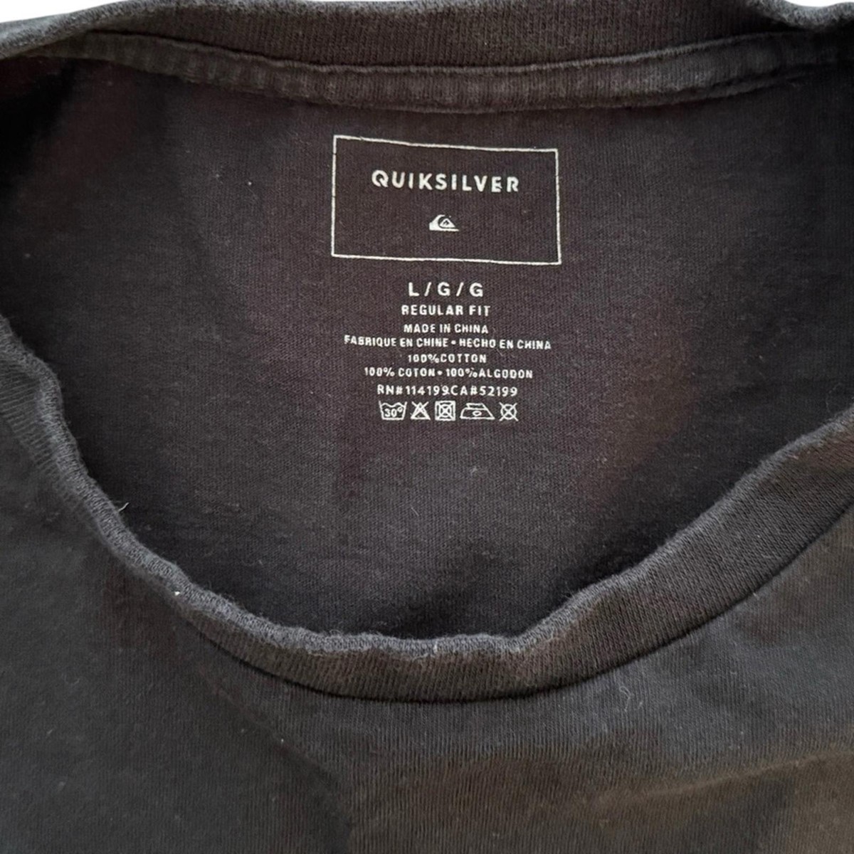 QUIKSILVER “Life’s Quik” Skeleton Tee Shirt Regular Fit Men L Large View 5