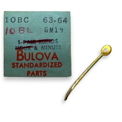 Bulova 10BC MINUTE HAND x 1 Yellow AS1200 Watch Material Part #63-64 GM19 NOS