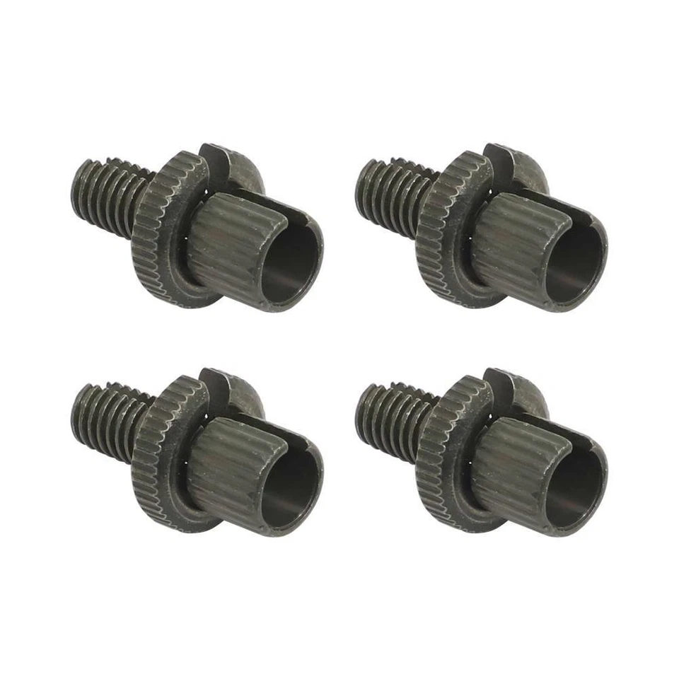4 8mm Brake Clutch Cable Adjuster Nuts Bolts Universal For Honda Kawasaki Suzuki - Image 3 of 4
