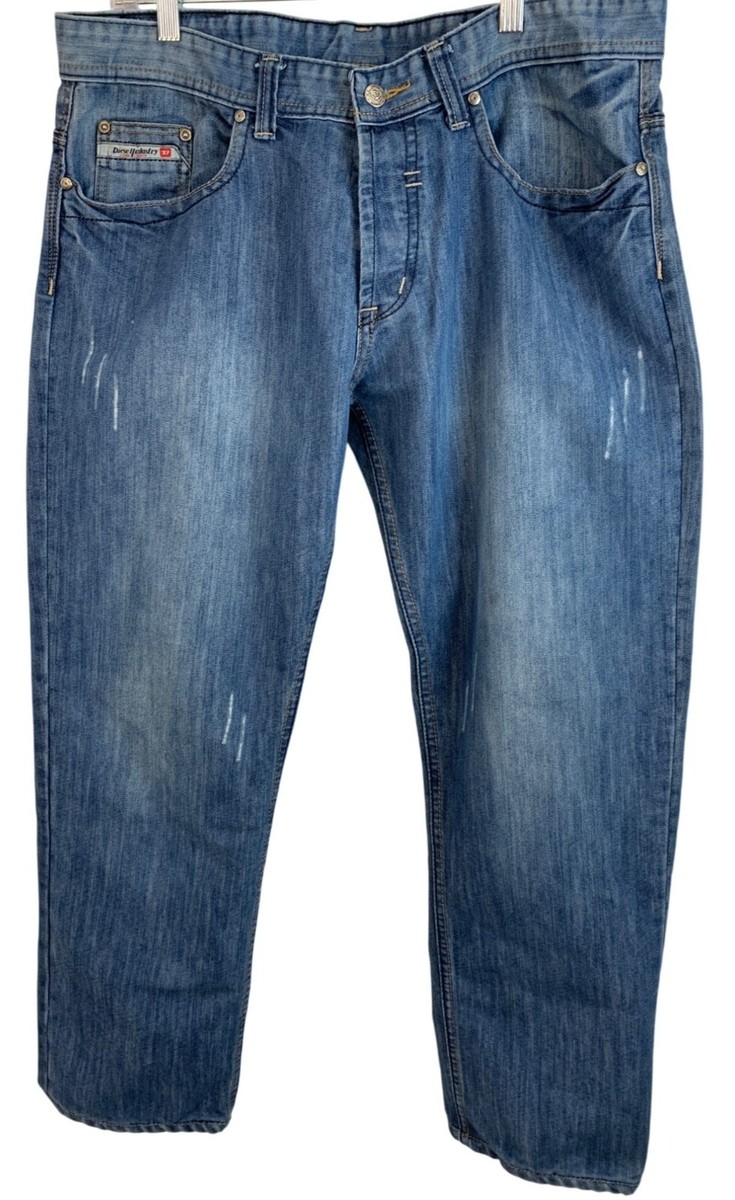 Diesel Mens Blue Denim Jeans Size 38 x 30 Button Fly Sky Brand Tag 
