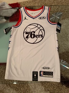 Nike Joel Embiid All Star Jersey White Size Medium 2019 Swingman