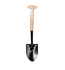 Spitzspaten Spaten 71cm Feldspaten Schaufel Gartenspaten Camping Kinder T-Griff