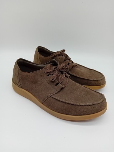 Clarks Active Air Oakland Sun Brown Nubuck Men's Casual Shoes UK Size 9G VGC - Picture 2 of 14