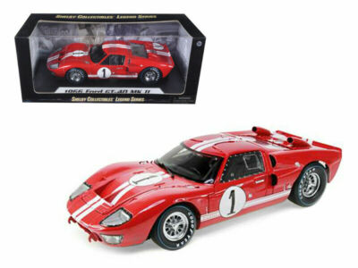 1966 FORD GT-40 MK II #1 RED 1:18 DIECAST MODEL CAR SHELBY