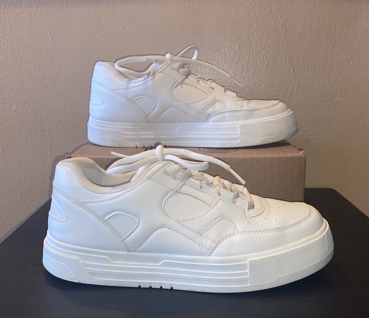 Zara Women's White Low Top Sneakers Size US 10.5 | eBay