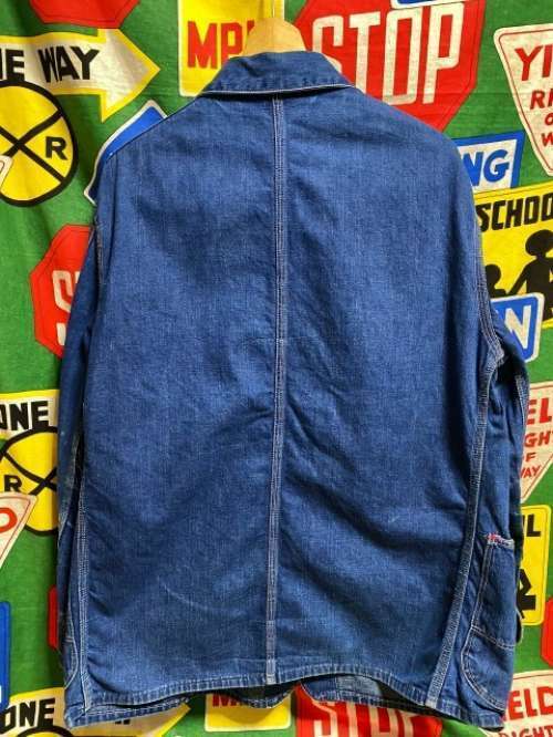 PIONEER 1950s Vintage Denim Coverall Work Jacket Made in USA PIONEER 1950s Vintage Denim Coverall Work Jacket Made in USA