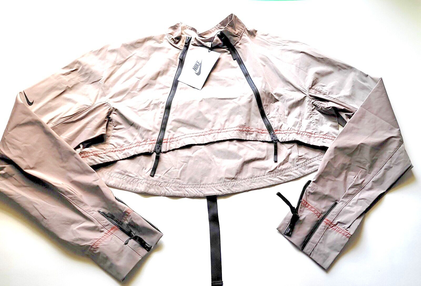 New W/T Nike Lab AAE Free-Moving Fully Adjustable Sepia Stone Med Cropped Jacket image 4