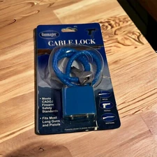 Gunmaster CABLE LOCK Gun Firearm Child Safety - Fits Pistols & Long Guns