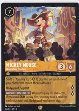 Disney Lorcana Ursula's Return 16/204 Mickey Mouse Musketeer Captain Legendary