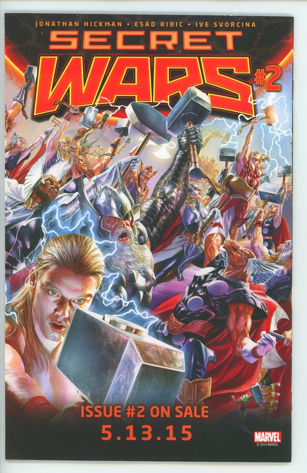 Secret Wars #1 Cover A 1st Print 2015 - God Emperor Doom MCU Key ...