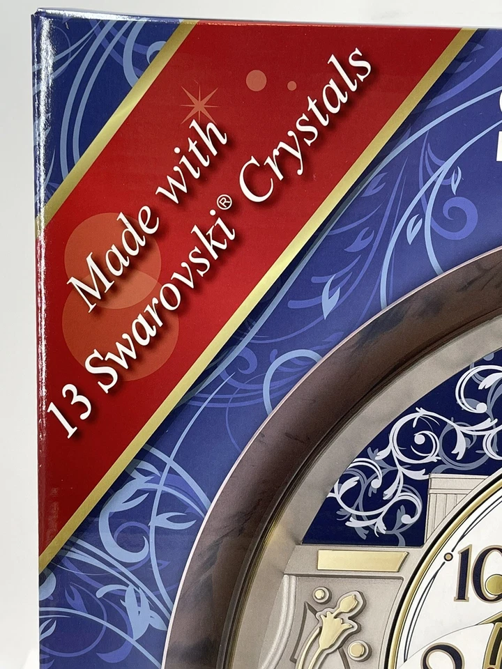 NEW Seiko Melodies in Motion Wall Clock 2021 Swarovski Crystals QXM390BRH - Image 2 of 4