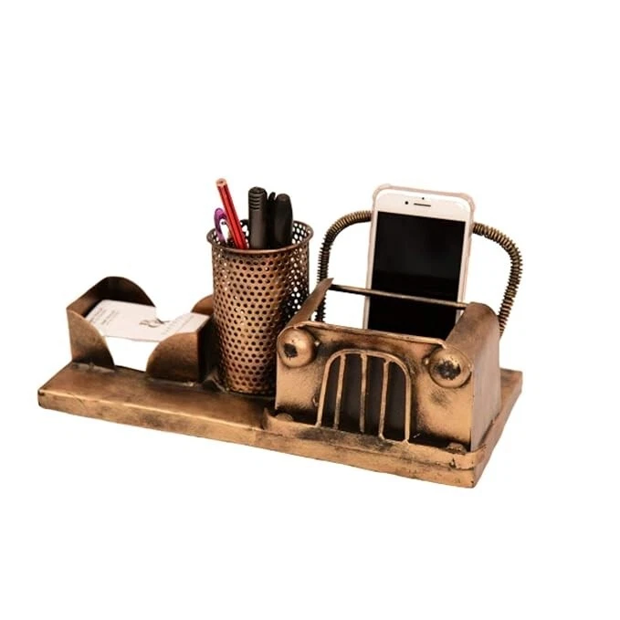 pen stand showpiece - pen holder - jeep shape - pen stand for table decoration - - Image 2 of 4