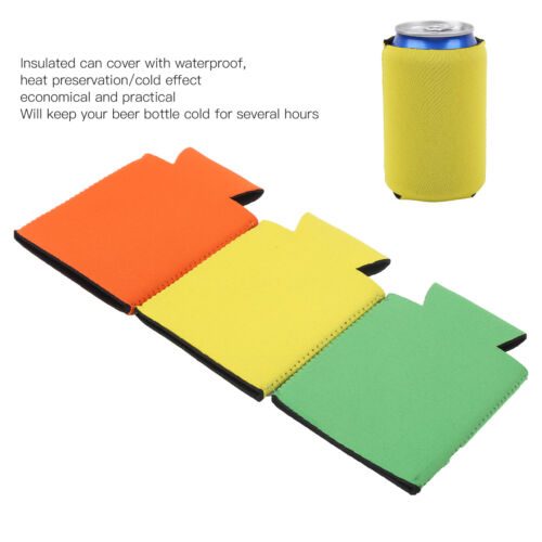 15Pcs Insulated Beer Can Sleeve Cooler Neoprene Covers For Outdoor Entertainme! - Bild 1 von 12