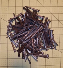 Vintage Square Cut Straight Nails-Coffin Nails Lot of 120 approx. 2 1/8 inch NOS