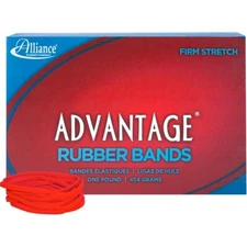 Alliance Rubber Red Advantage Bands 3" x 1/8" #32 1 LB Bag Floral & Produce