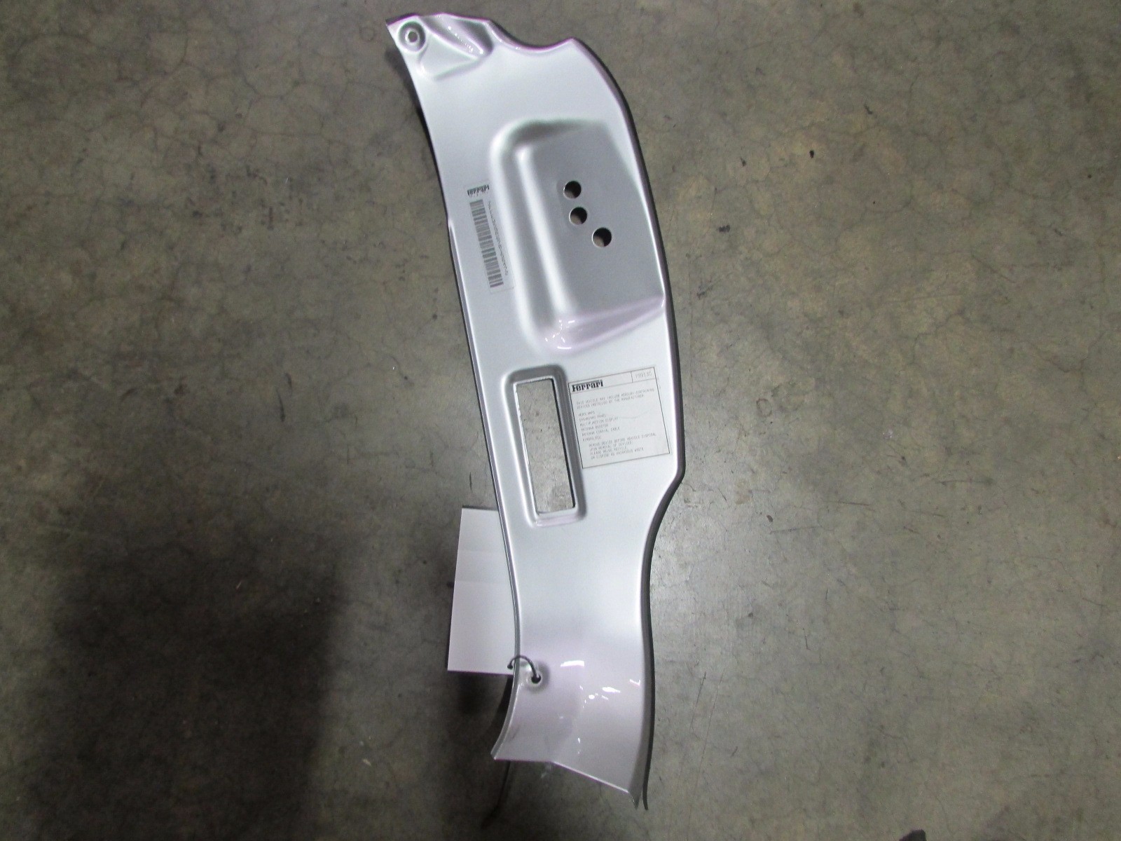Ferrari F430, LH, Left B-Pillar, Door Jam Metal Trim Panel, P/N 68647811