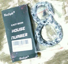 BetLight Cast Iron House Numbers-5.5" Rustic Address Number- Number # 8