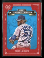 Cristian Javier 2021 Panini Diamond Kings #DDK-HA Debut Diamond Kings Red Frame