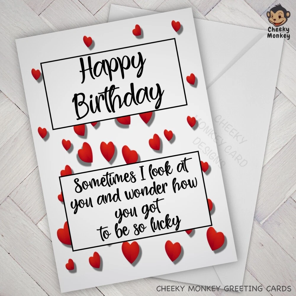 Birthday card ideas husband sales