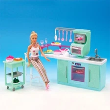 NEW FANCY LIFE DOLL HOUSE FURNITURE Cooking Corner Kitchen Playset(2816)