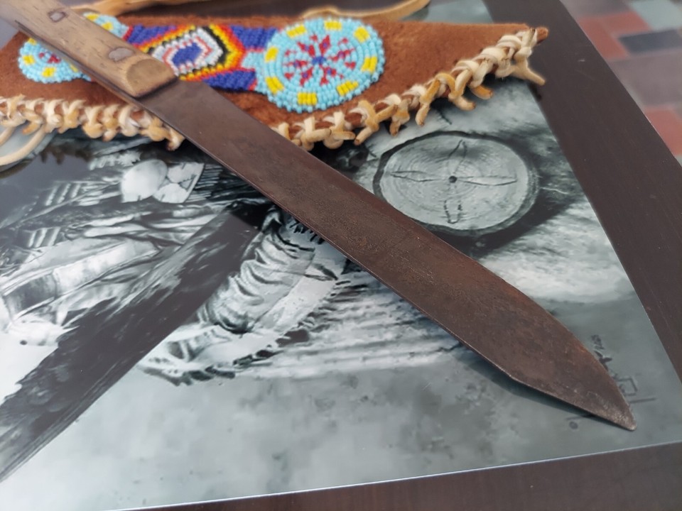 Antique Native American Indian Blackfoot Hunting/Trade Knife eBay