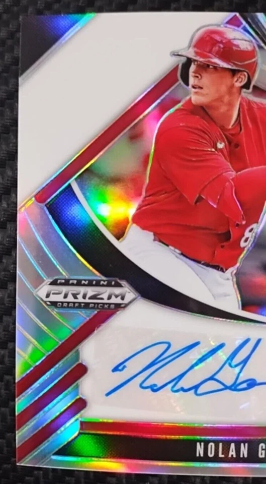2020 Prizm Draft Nolan Gorman Silver Prizm Auto Rookie Prospect CARDINALS #A-NG - Image 4 of 4