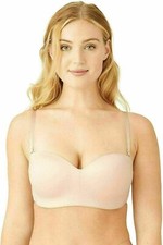 NEW WACOAL Women's Sz 38DD Staying Power Wireless Strapless Bra 854372 Beige