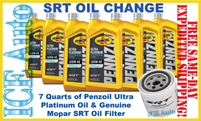 SRT OIL CHANGE KIT for 2011-2016 CHRYSLER DODGE 5.7L V8 CHALLENGER 300