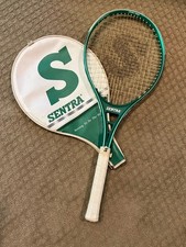 Rare VTG Sentra Tennis Racket Original Cover Ceramic Power Aquilla IX Grip 4-1/4