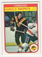 1982-83 O-Pee-Chee #357 Harold Snepsts Canucks 