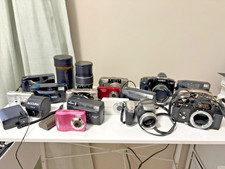 Huge Vintage Camera Lens Lot 15 Pcs Minolta Nikon Pentax Kodak - PARTS ONLY