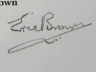Eric Winkle Brown pencil signed Battle of Britain Record FlyerRAF WW2
