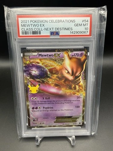 Pokemon 2021 Celebrations Classic Collection Mewtwo EX 54/99 Holo PSA 10