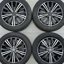 4x Genuine VW Tiguan 18" Patagonia Alloy Wheels & Tyres 235 55 Black Diamond Cut