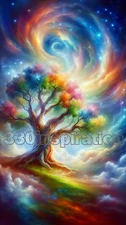 Digital Image Picture Photo Wallpaper Background Desktop Sky Stars Tree #A552