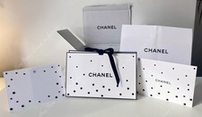 Chanel Origami Gift Box Paper Bag Box Packaging 11 x7 x4 Gift Card Crystals